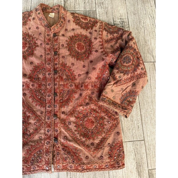 Vintage Riva Banjara Jacket Mirrored Boho - Picture 4 of 8